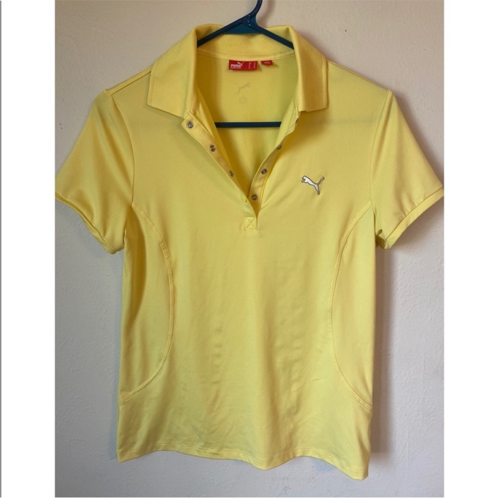 Puma golf polo yellow
